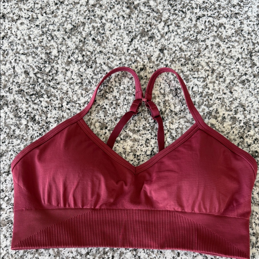 Lululemon Ebb to Street Rustic Coral Sports Bra Light Support, C/D Cup Sz 10